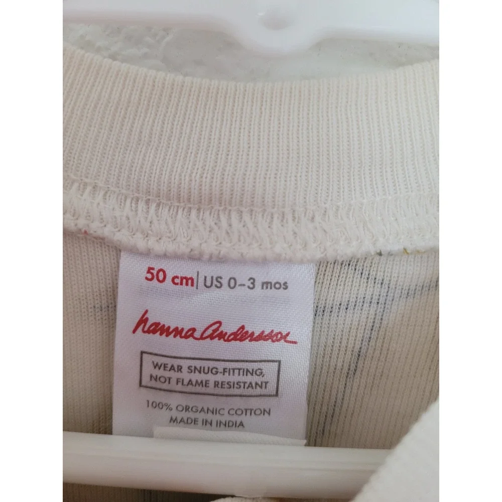 Hanna Andersson Baby 0-3M Organic Cotton Fall Leaves Zip Sleeper Pajamas #2